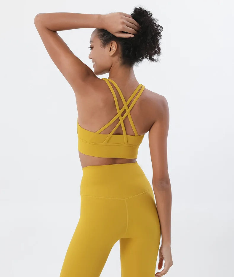 Women's two-piece nylon yoga set