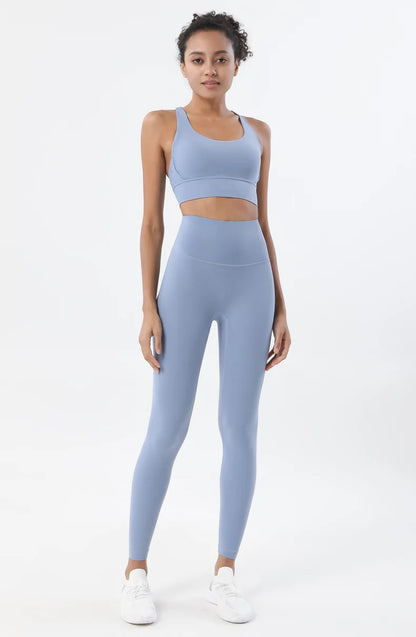 Women's two-piece nylon yoga set