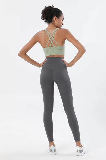 Women's two-piece nylon yoga set