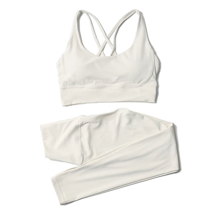Women's two-piece nylon yoga set