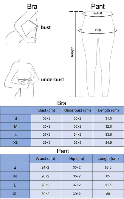 Women's two-piece nylon yoga set