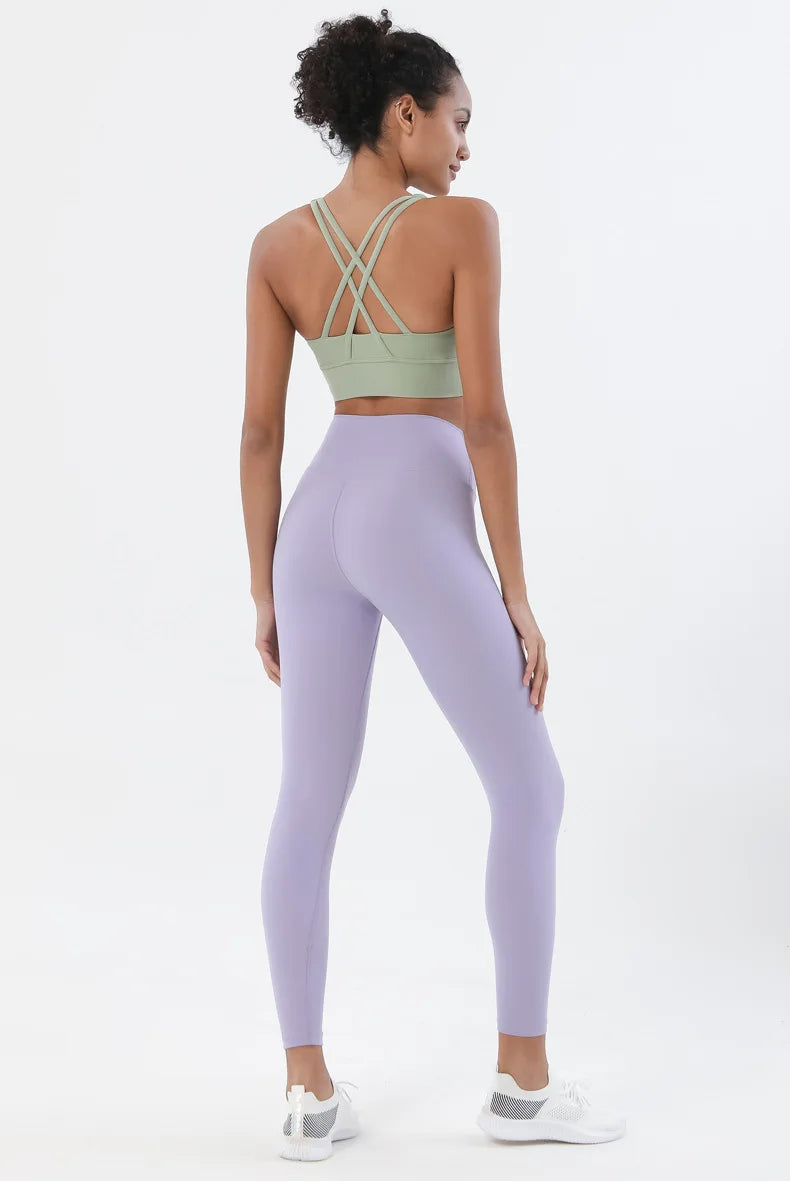 Women's two-piece nylon yoga set