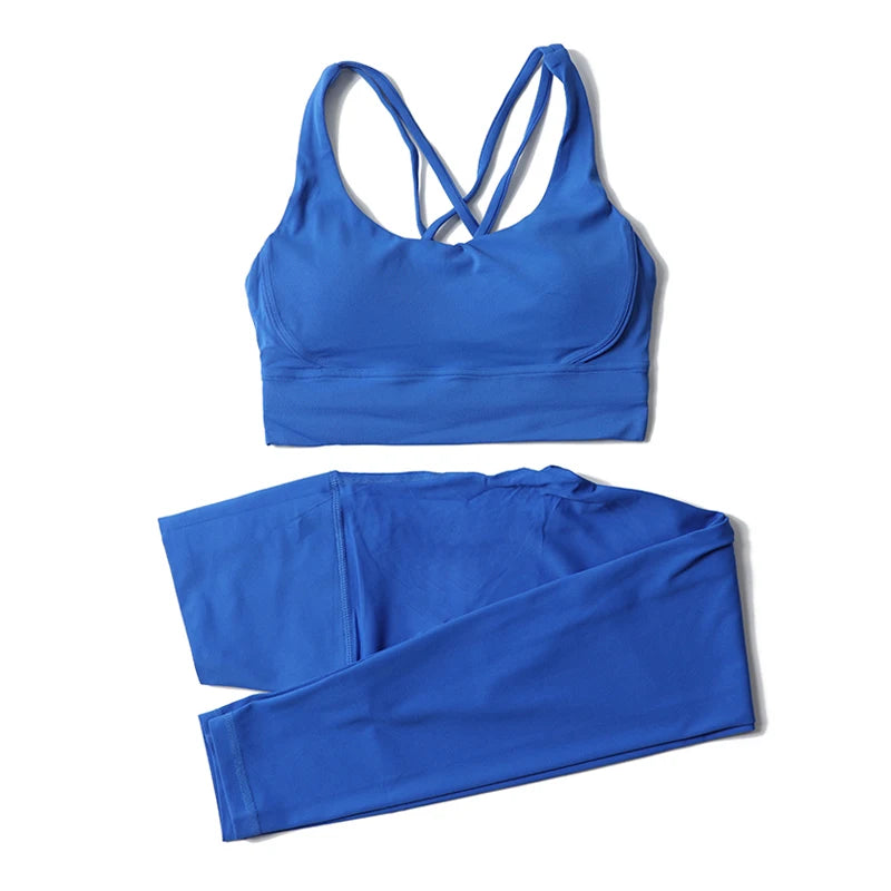 Women's two-piece nylon yoga set