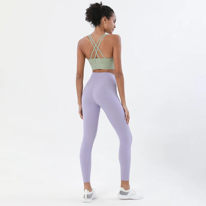 Women's two-piece nylon yoga set
