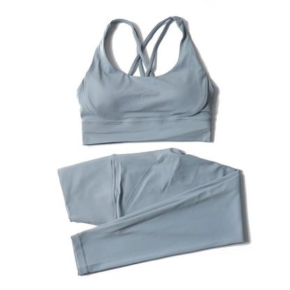 Women's two-piece nylon yoga set