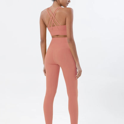 Women's two-piece nylon yoga set