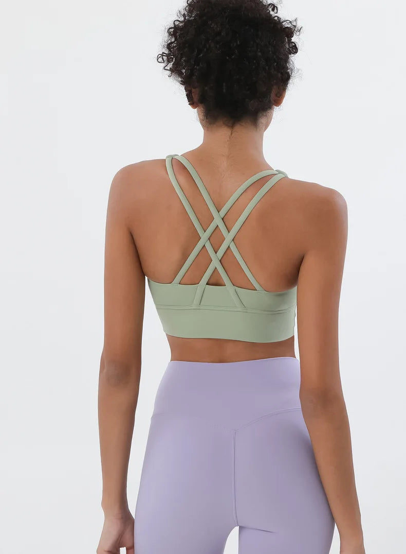 Women's two-piece nylon yoga set