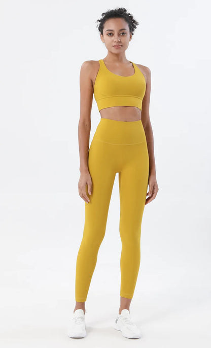 Women's two-piece nylon yoga set