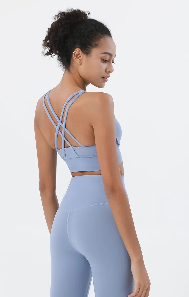 Women's two-piece nylon yoga set