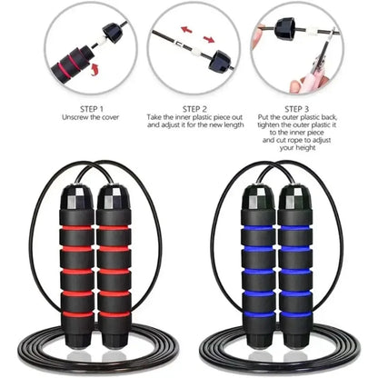Adjustable speed jump rope