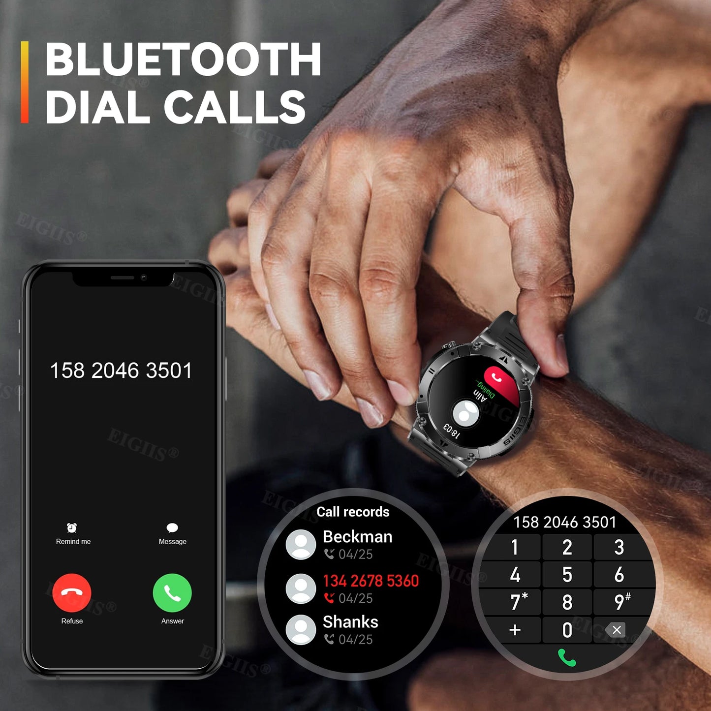 Men's Smartwatch with Bluetooth Calling
