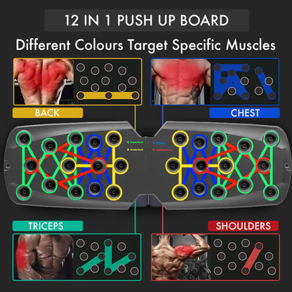 Portable multi-function push-up board