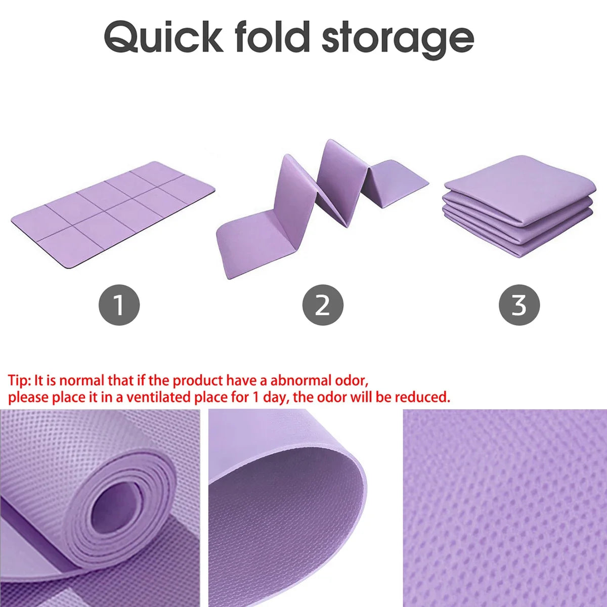 Foldable EVA yoga mat