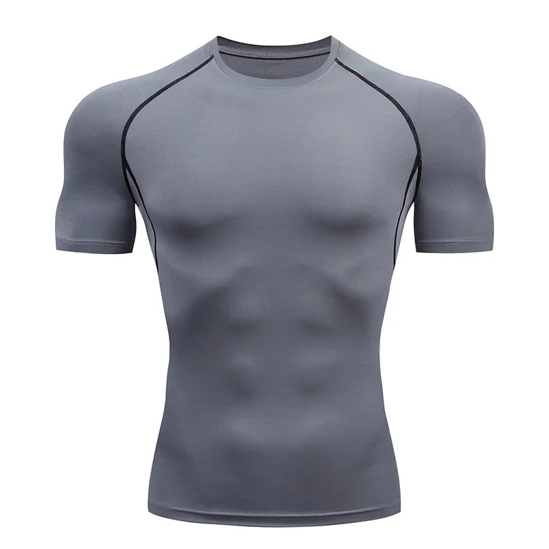 Men's compression running T-shirt