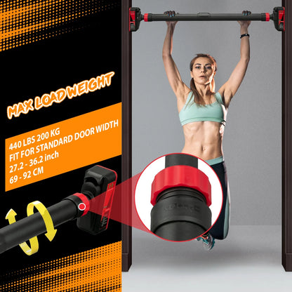 Adjustable doorway pull-up bar