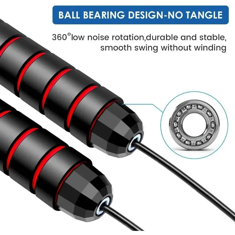 Adjustable speed jump rope