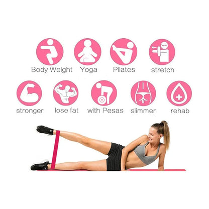 Set of 5 resistance exercise bands