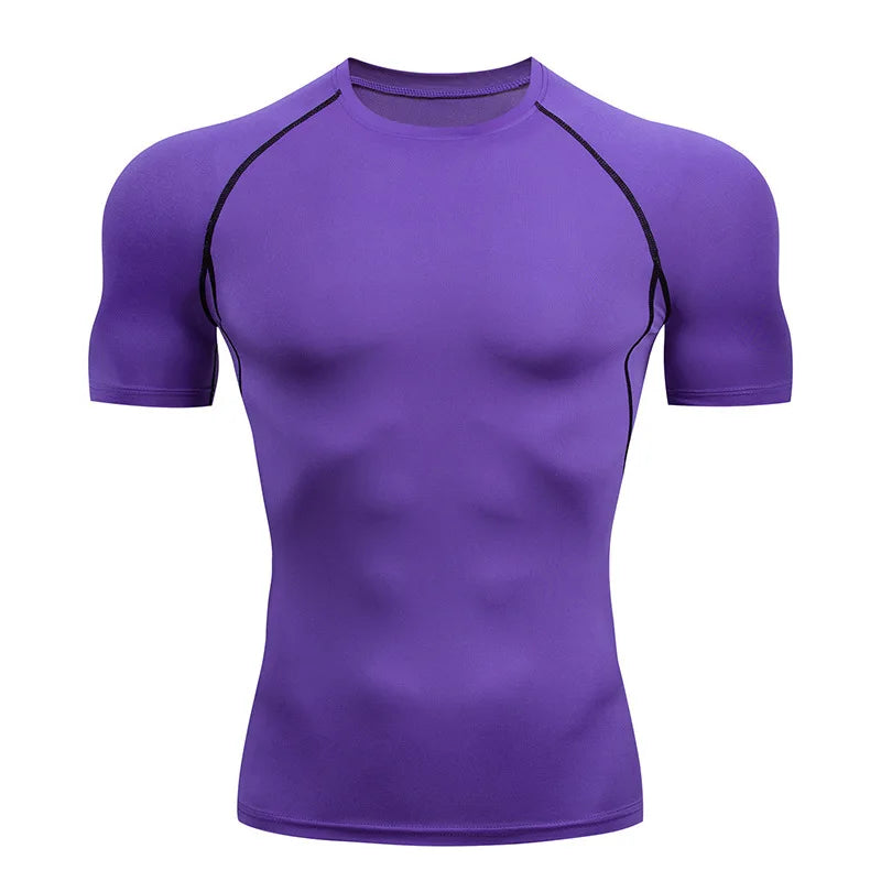 Men's compression running T-shirt
