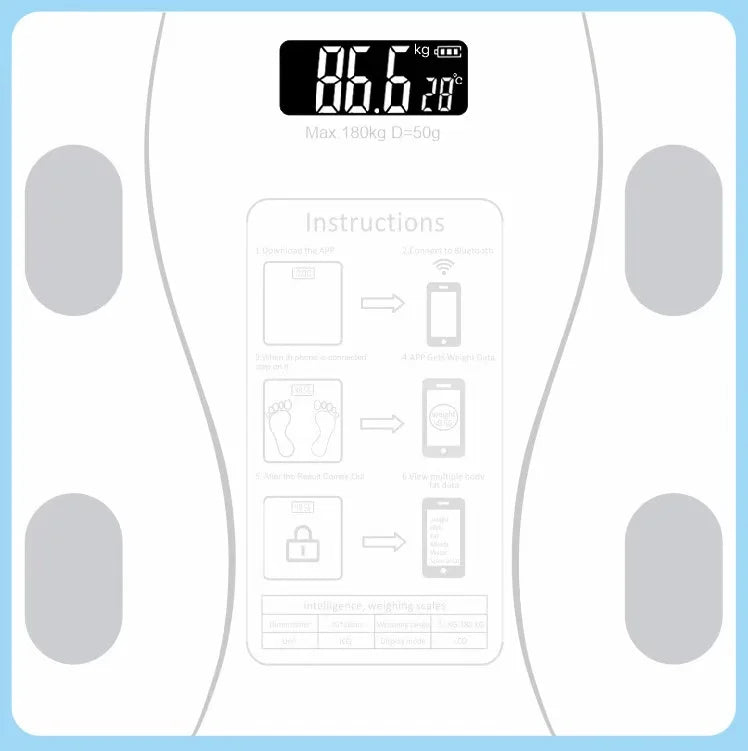 Smart scale for body fat measurement