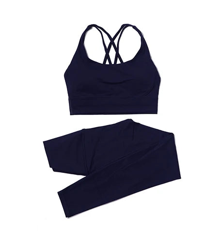 Women's two-piece nylon yoga set