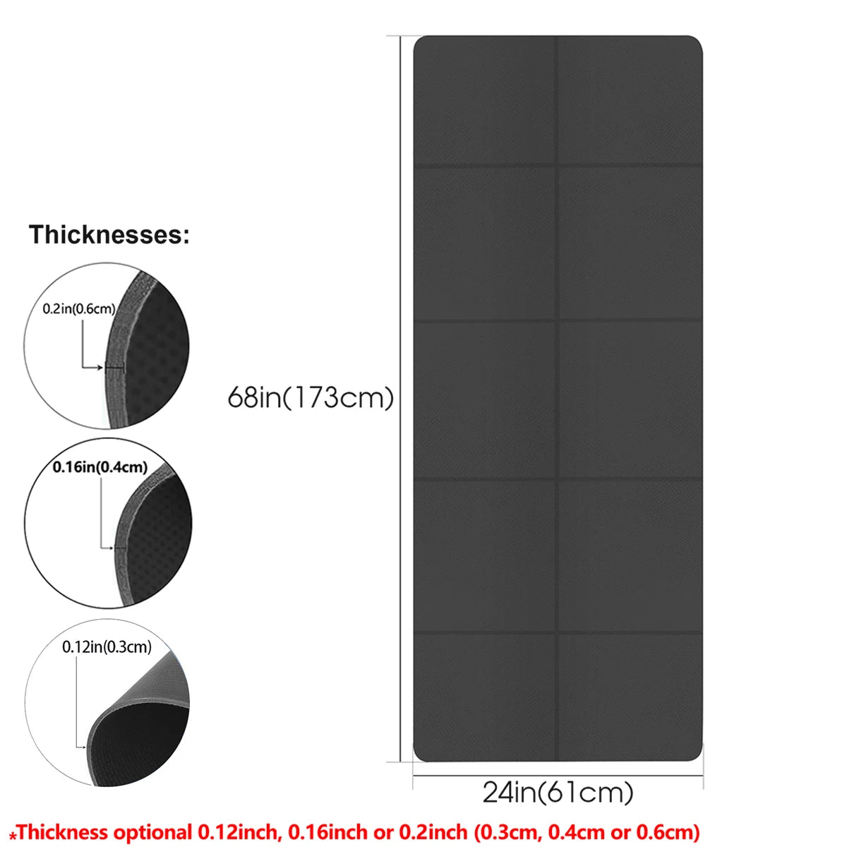 Foldable EVA yoga mat