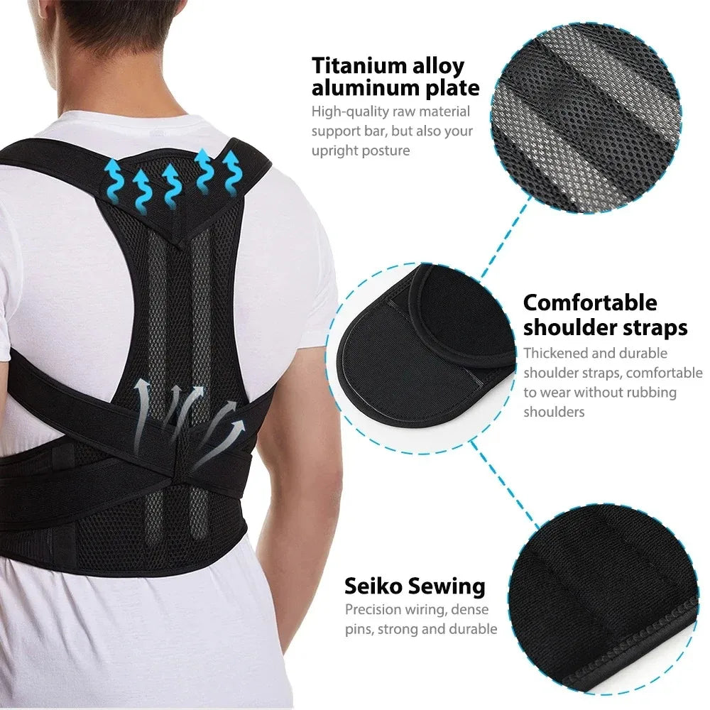 Adjustable Posture Corrector for Back