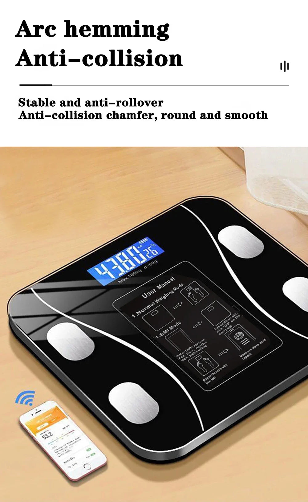 Smart scale for body fat measurement