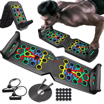Portable multi-function push-up board