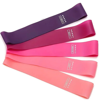 Set of 5 resistance exercise bands