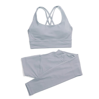 Women's two-piece nylon yoga set