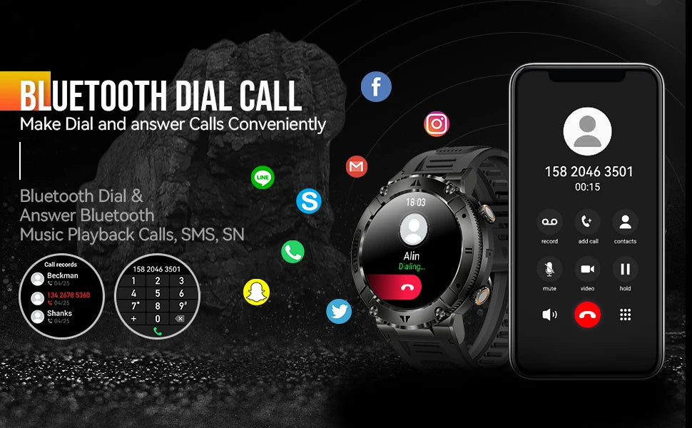 Men's Smartwatch with Bluetooth Calling