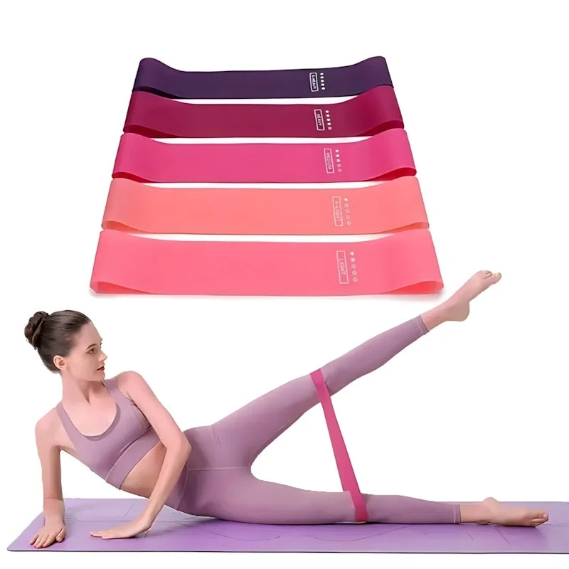 Set of 5 resistance exercise bands