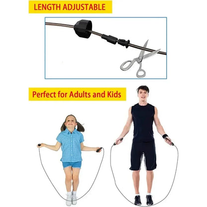 Adjustable speed jump rope