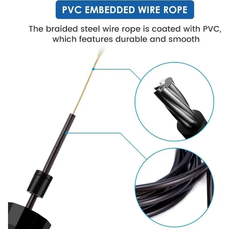 Adjustable speed jump rope