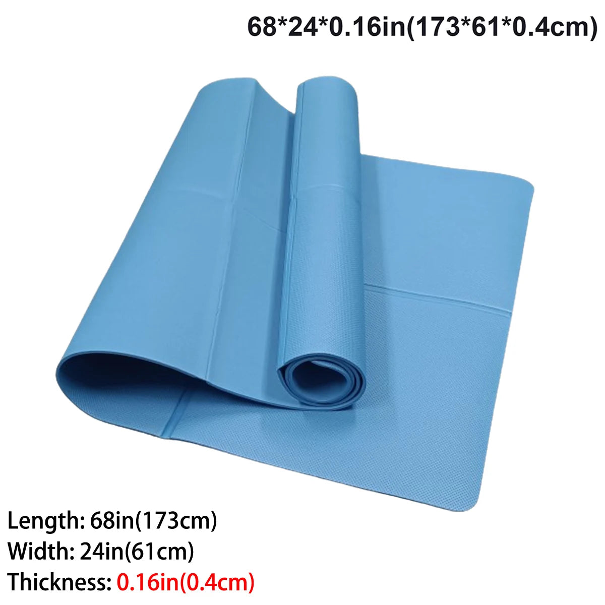 Foldable EVA yoga mat