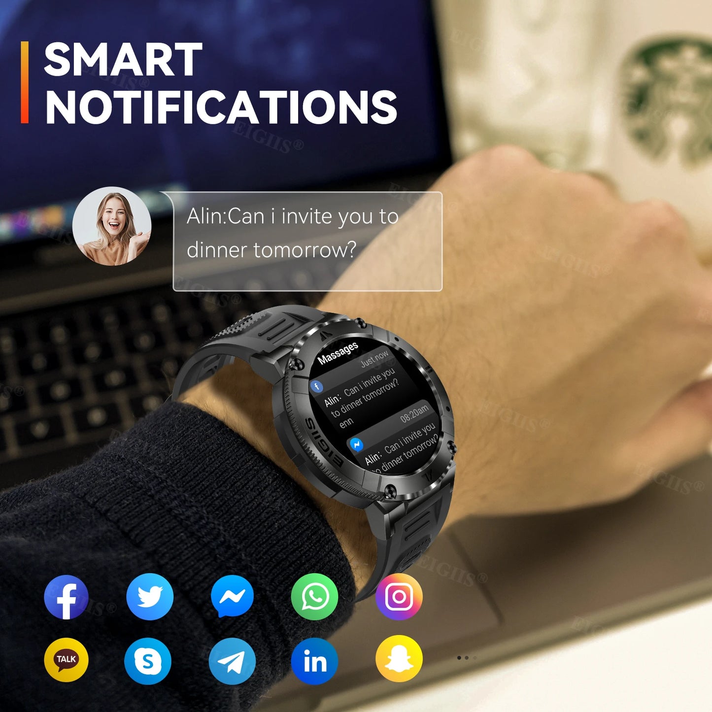 Men's Smartwatch with Bluetooth Calling